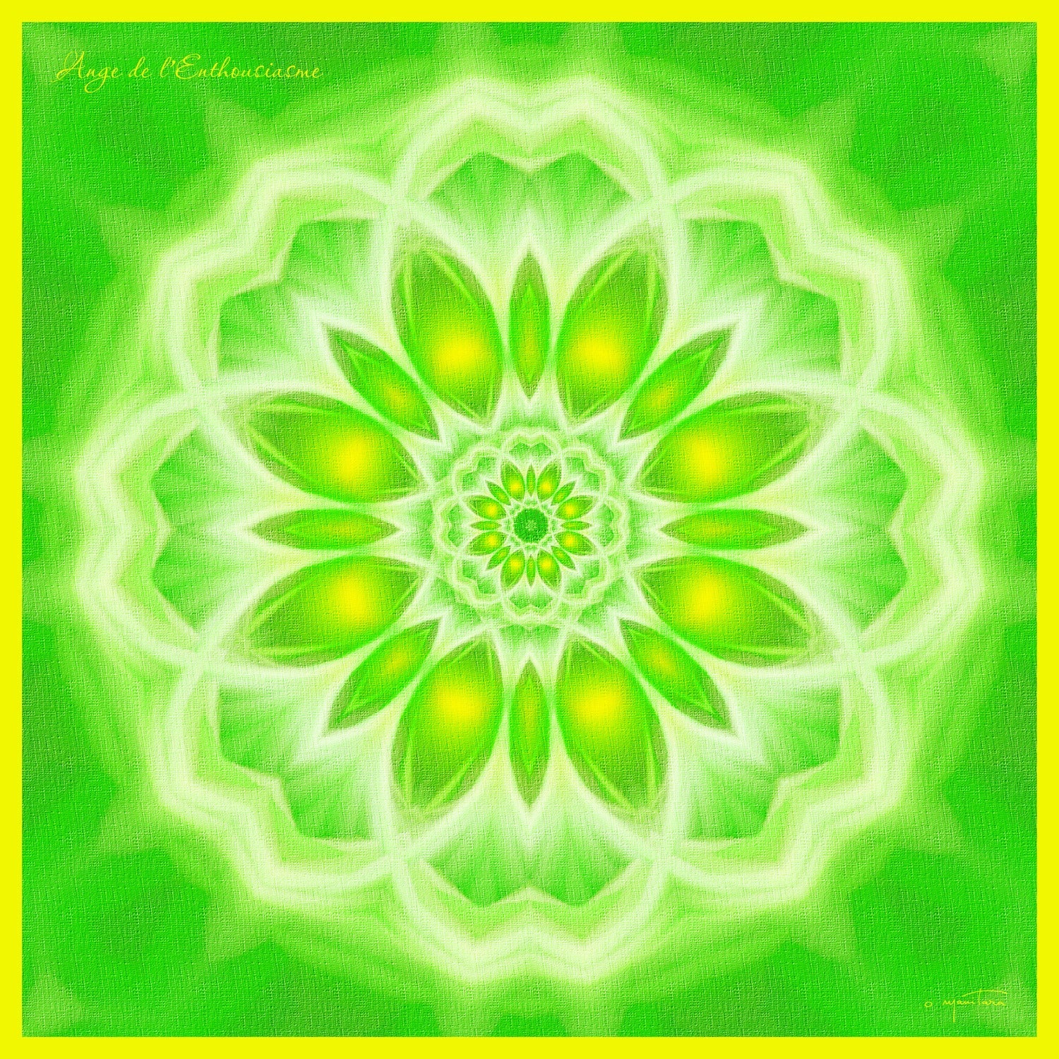Angel of Enthusiasm Mandala Mat