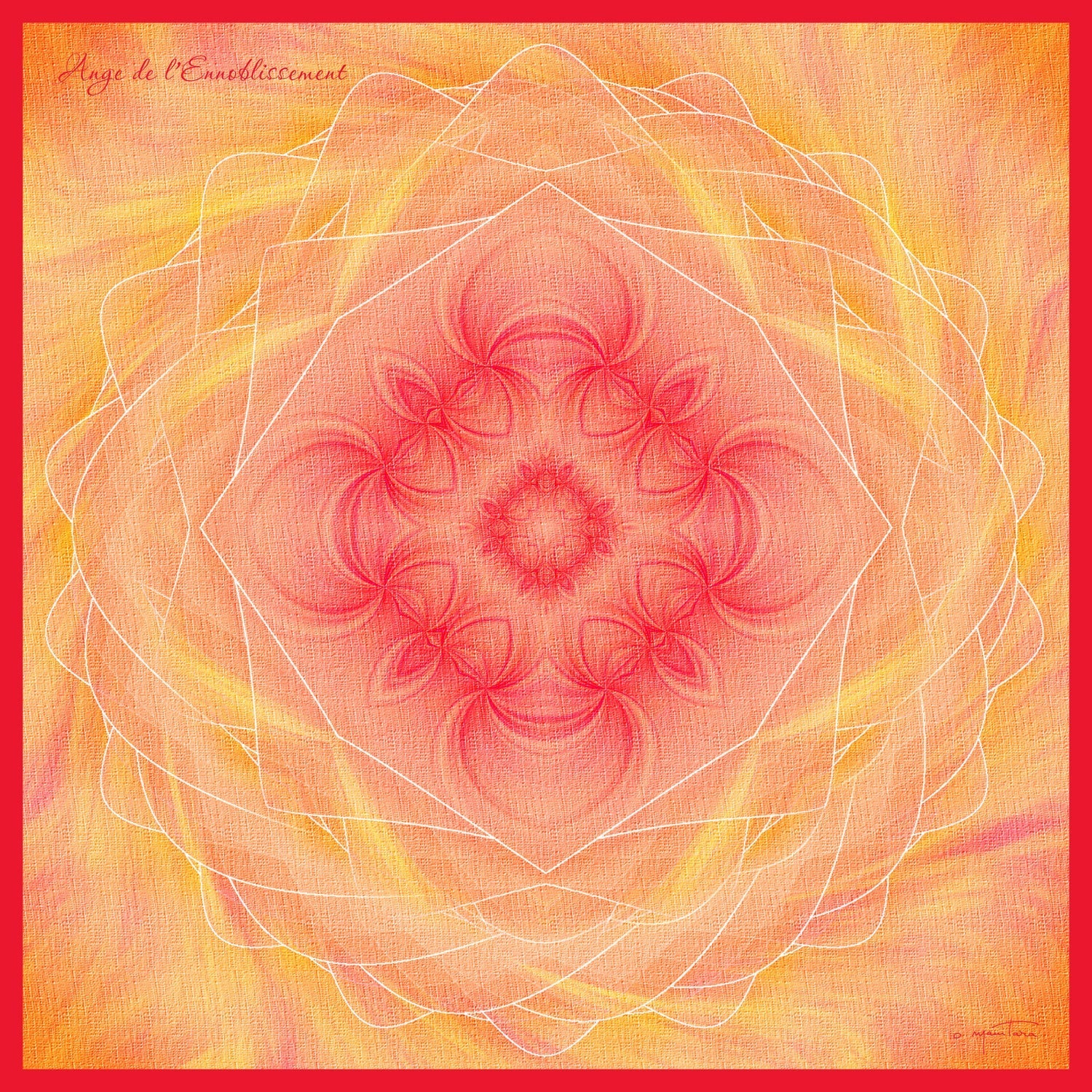 Angel of Ennoblement Mandala Tapestry