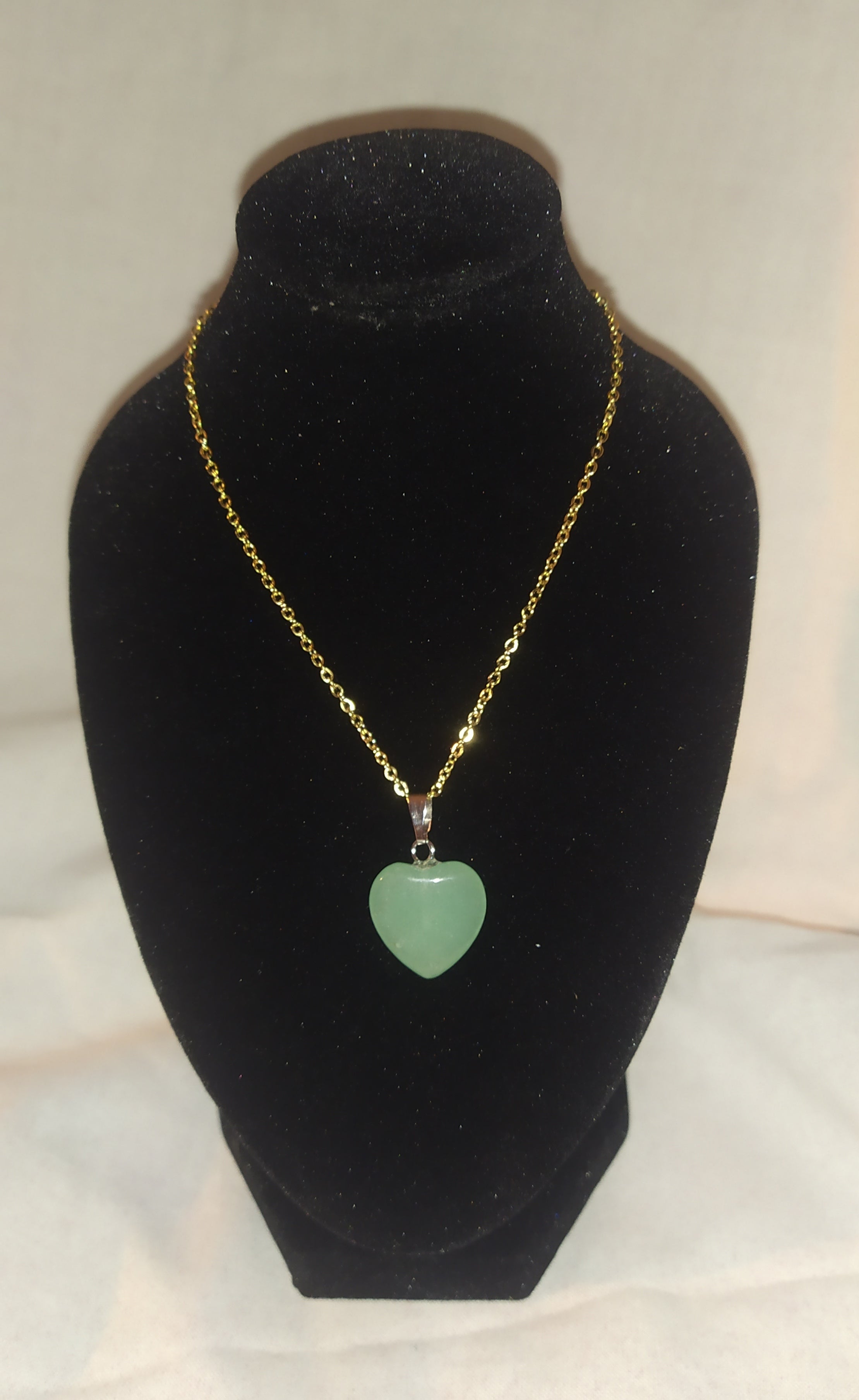 Pendentif cœur aventurine