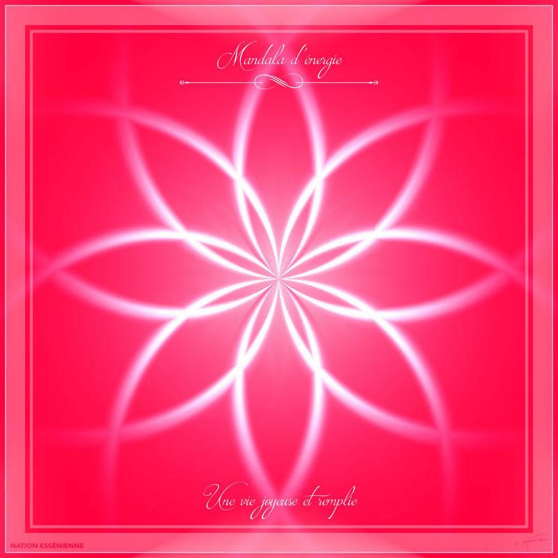A joyful and fulfilling life - Energy Mandala