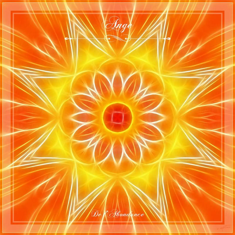 Mandala Tapestry of the Angel of Abundance