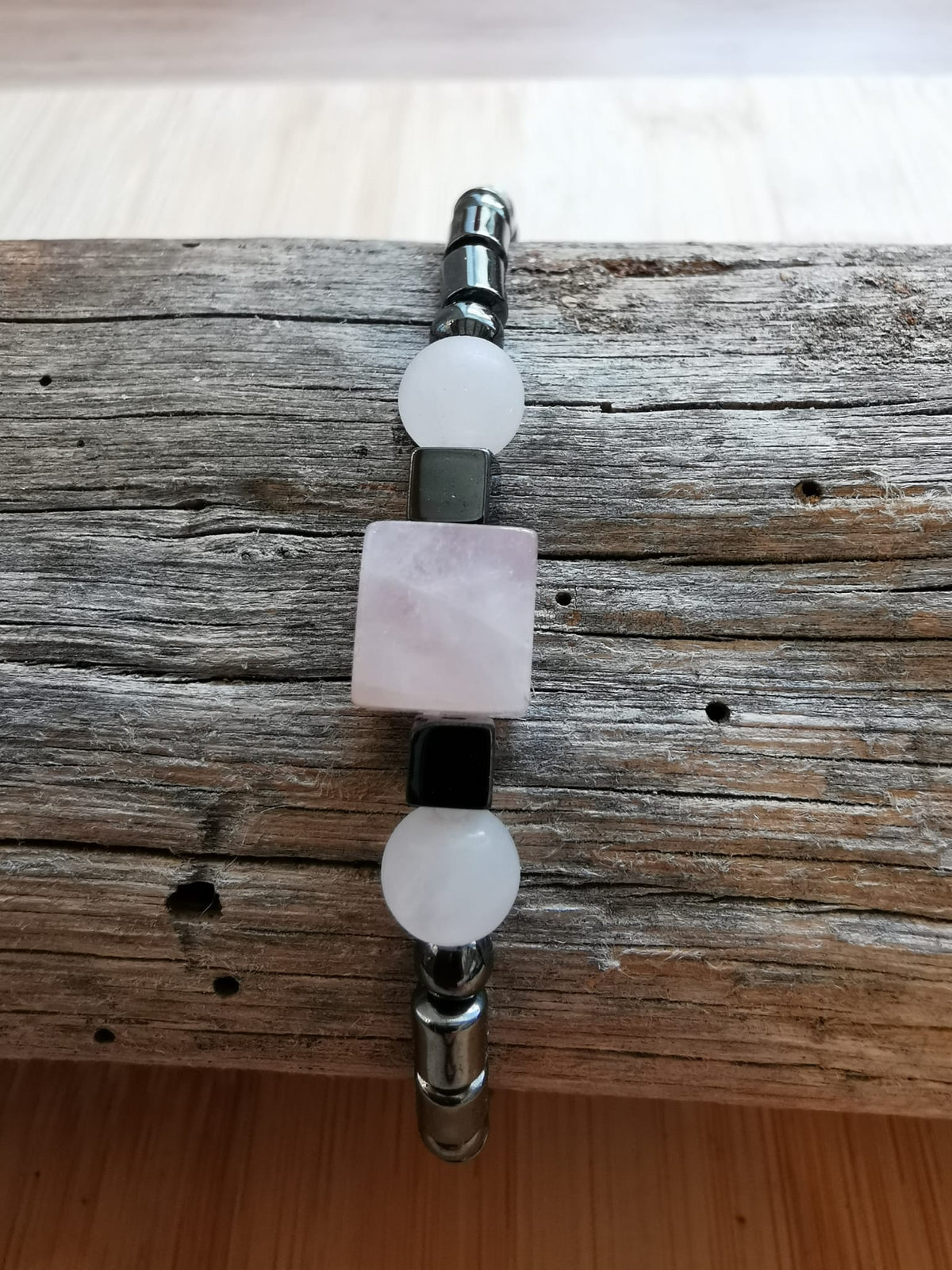Le Bouclier d'Aymeric - Bracelet Bouclier - Paire Protection & Amour (version perles et tubes)