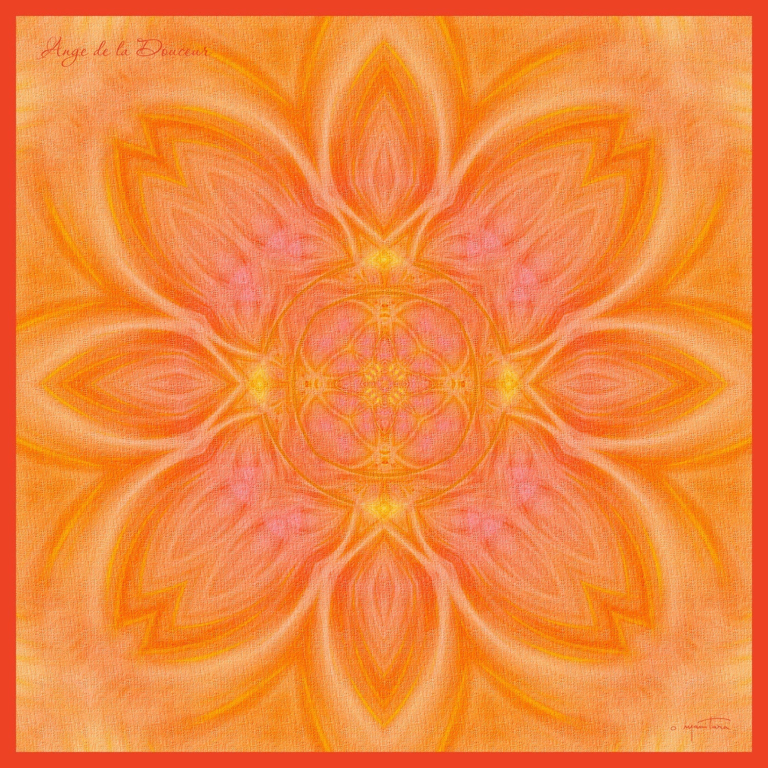 Tapis Mandala de l'Ange de la Douceur