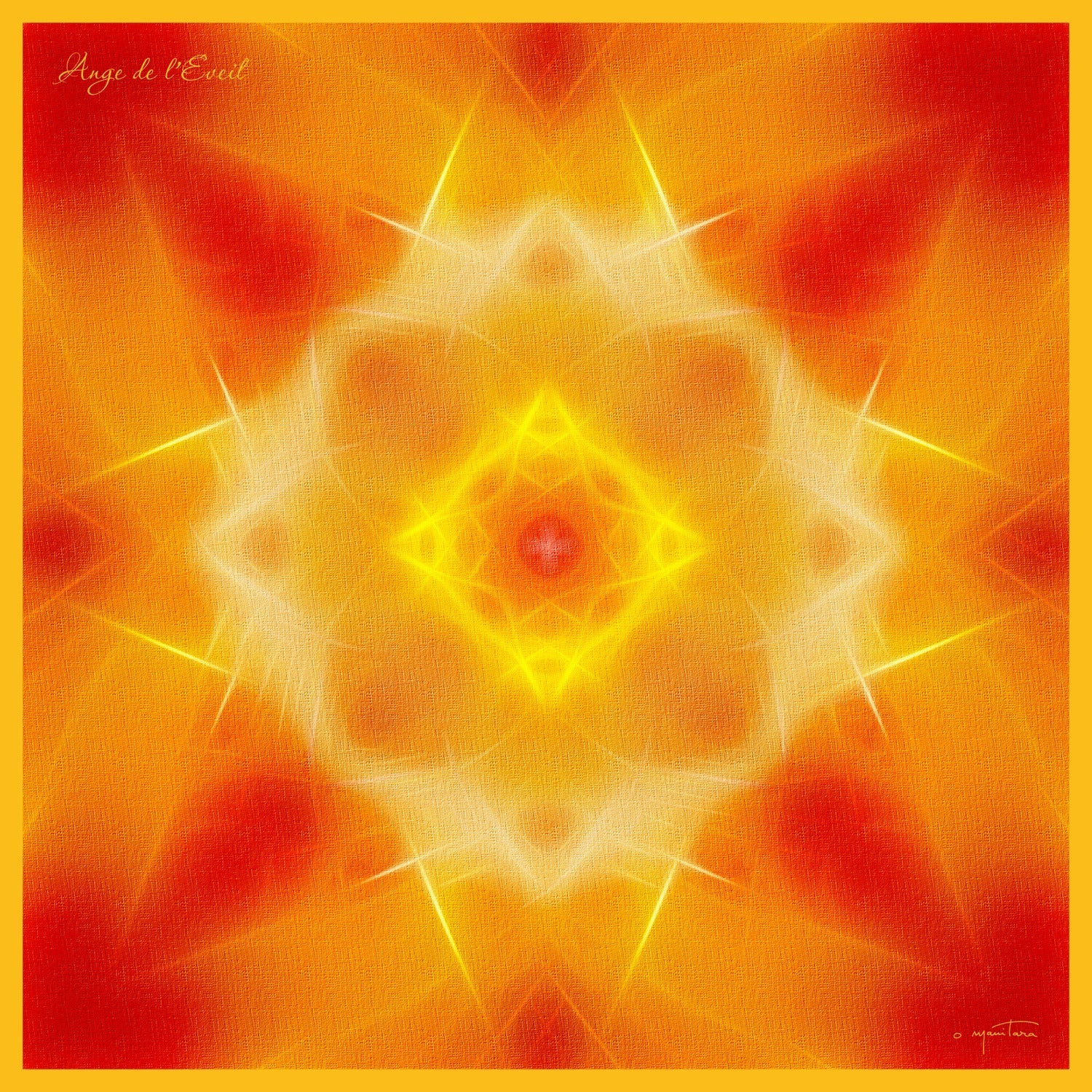 Tapis Mandala de l'Ange de l'Eveil
