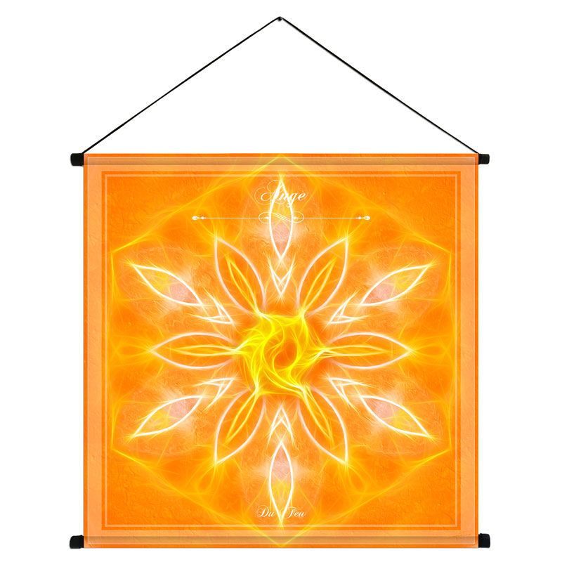Angel of Fire Mandala Tapestry