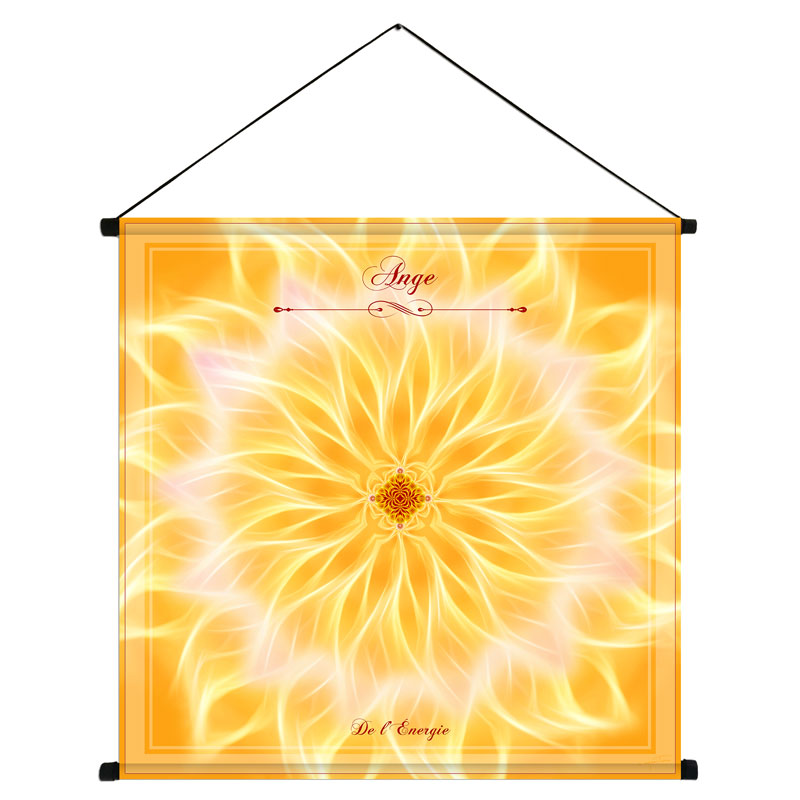Tenture du mandala de l'Ange de l'énergie