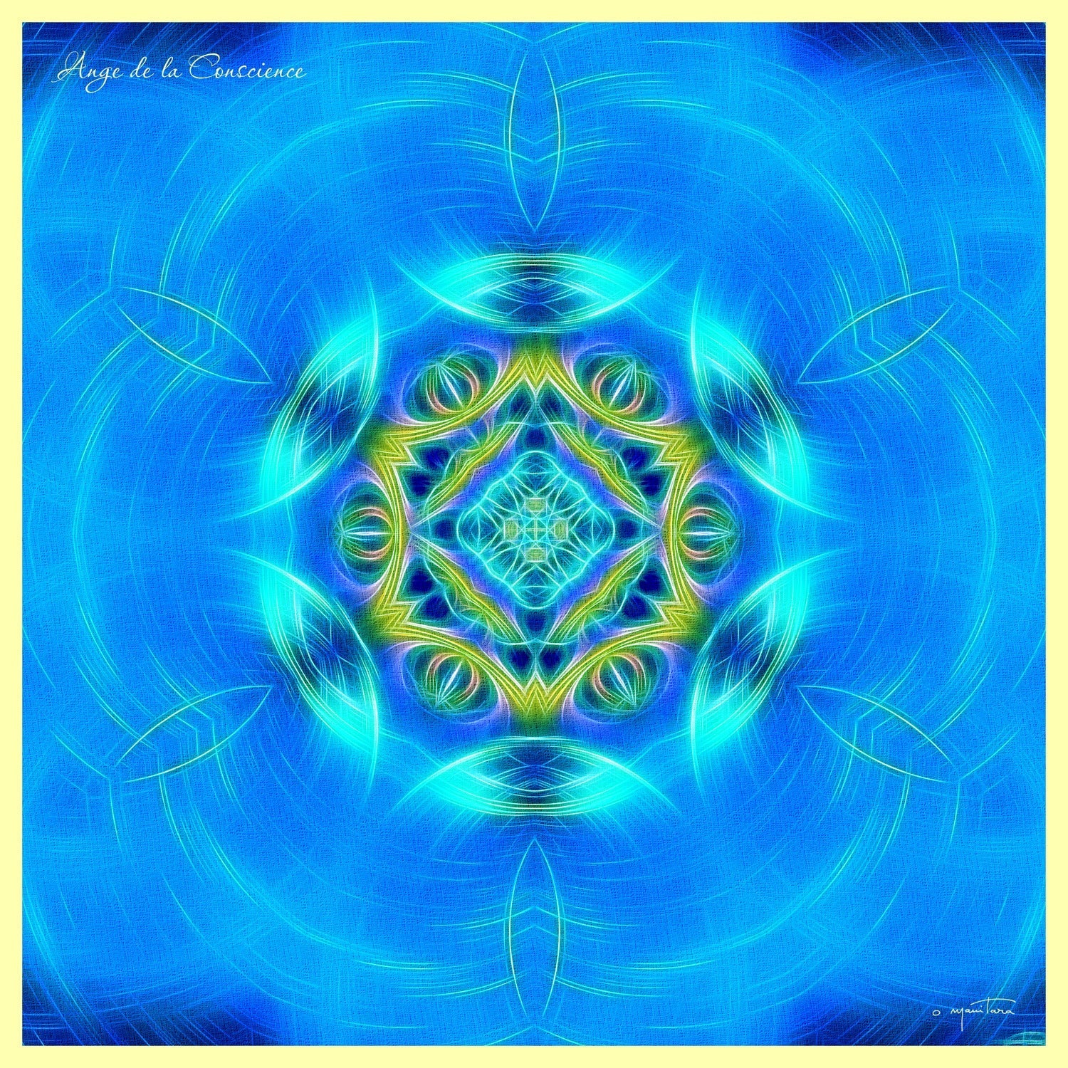 Tapis Mandala de lAnge de la Conscience