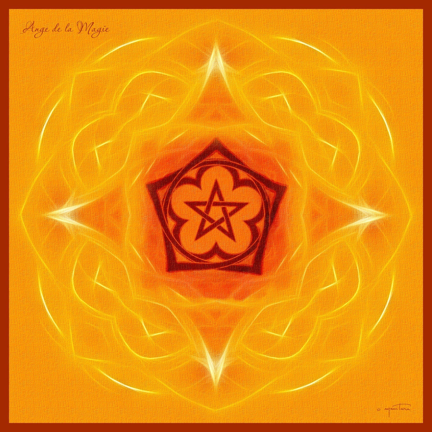 Tapis Mandala de l'Ange de la Magie