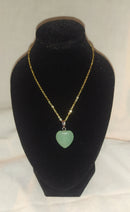 Pendentif cœur aventurine