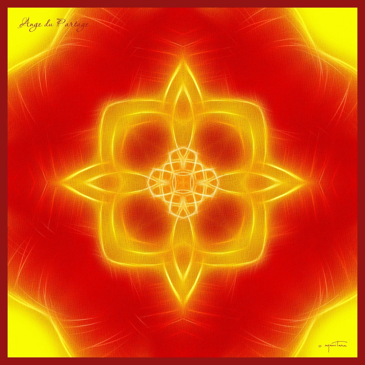 Tapis Mandala de l'Ange du Partage