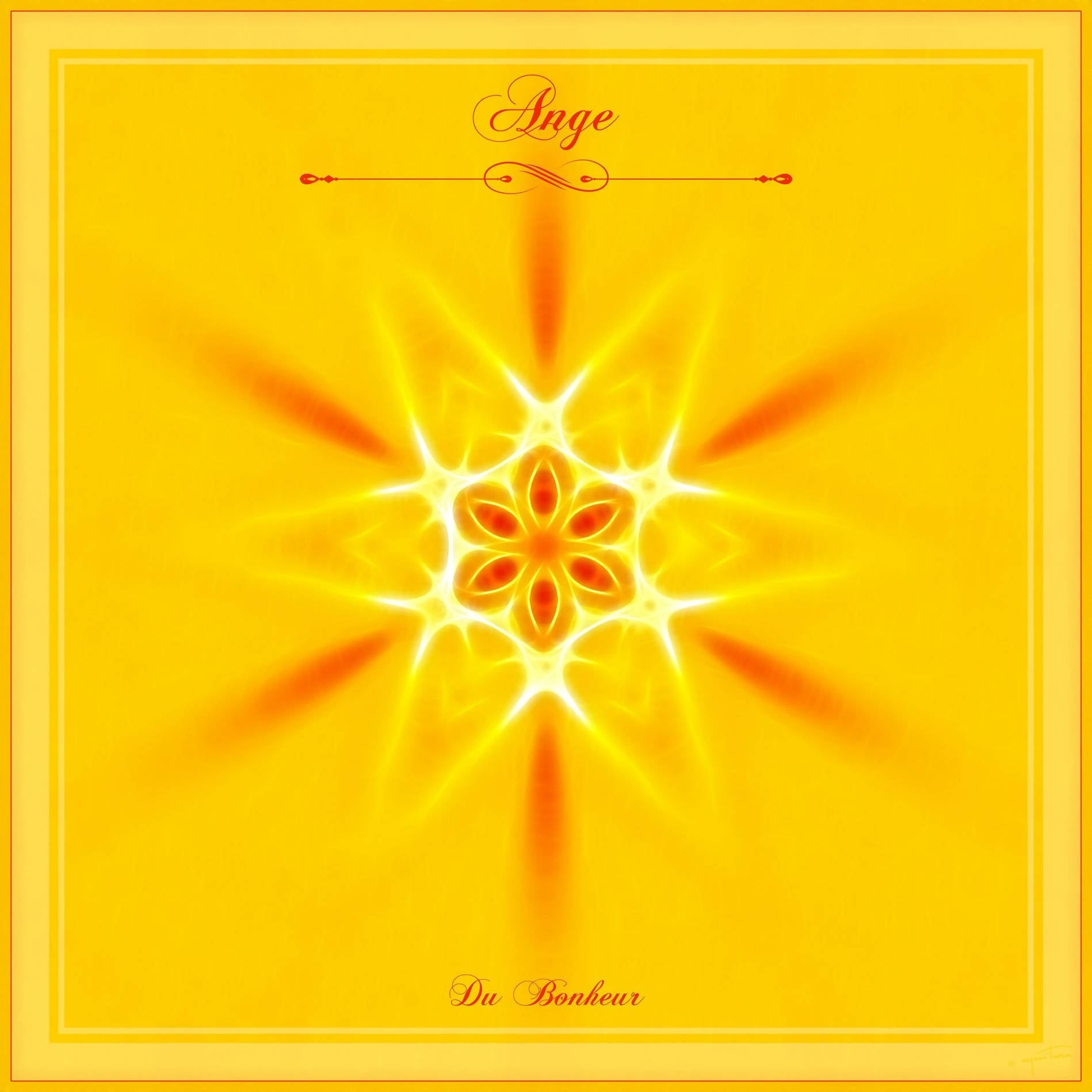 Tenture du mandala de l'Ange du bonheur