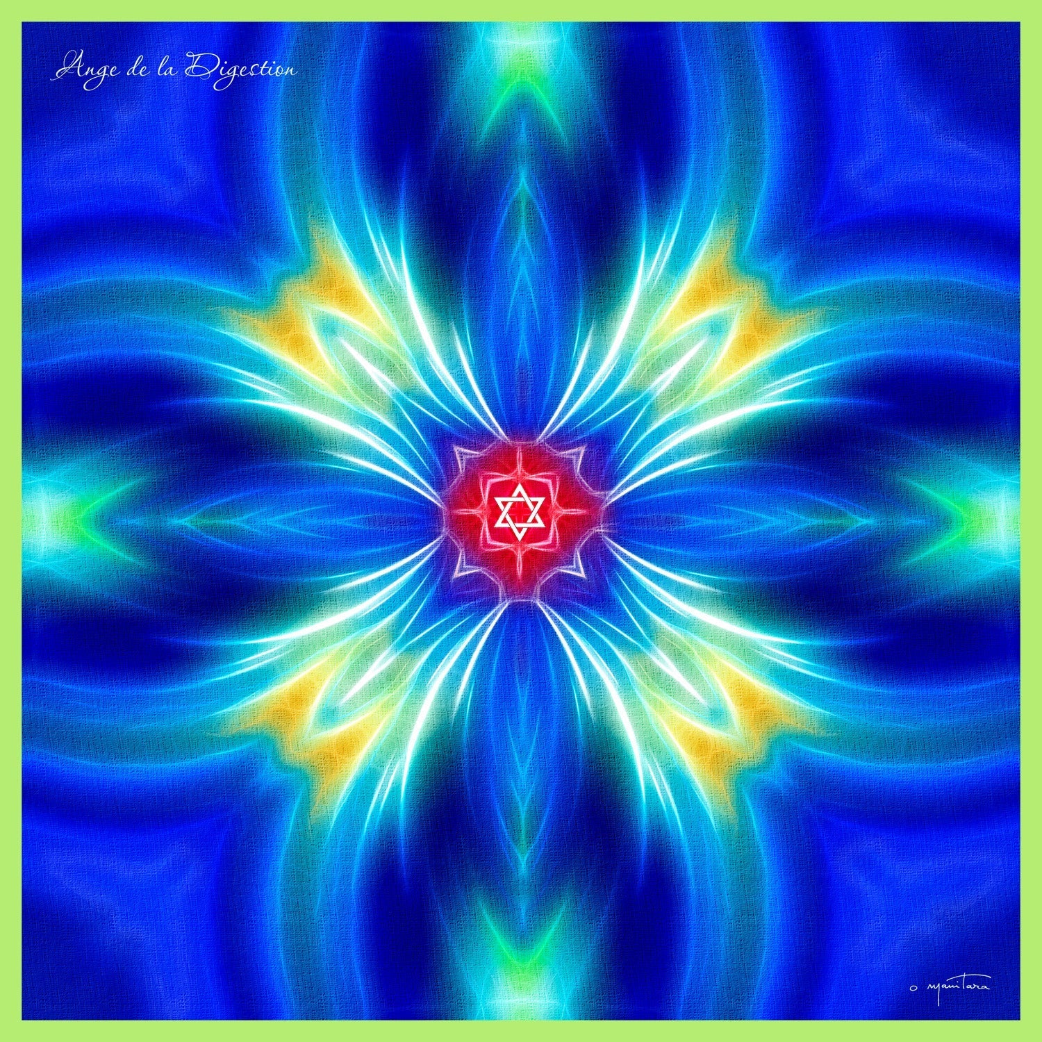 Tapis Mandala de l'Ange de la Digestion