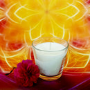 Candle with glass holder