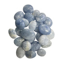 Blue calcite pebble