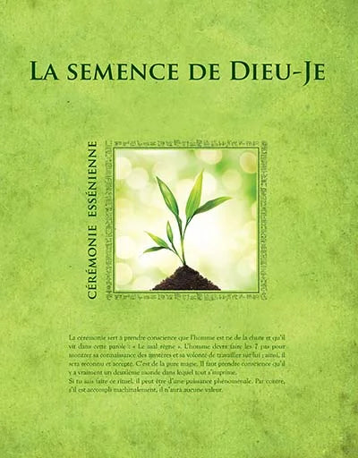 La semence du Dieu Je - Cérémonie - FORMAT PDF
