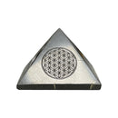 Pyramide en shungite fleur de vie (5 cm)