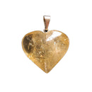 Citrine heart pendant