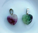 Pendentif en cœur en fluorine