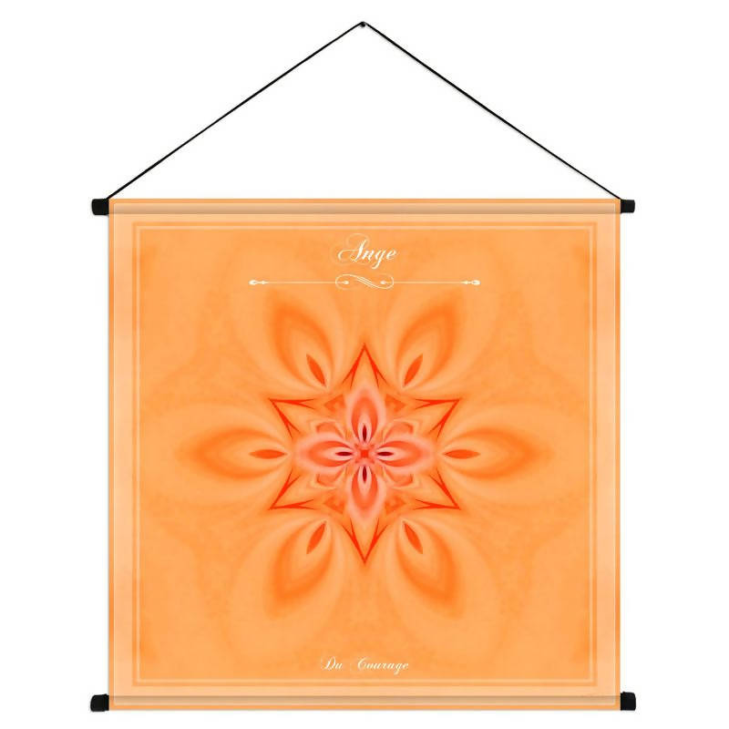 Tenture du mandala de l'Ange du Courage