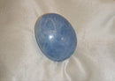 Blue calcite pebble