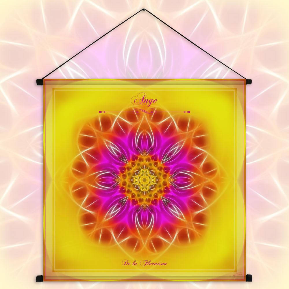 Tenture du mandala de l'Ange de la Floraison